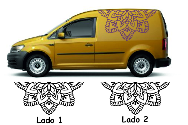 Wohnmobil Aufkleber Mandala Silueta  Camper Originale, Aufkleber für Vans,  Wohnmobile und Wohnwagen., dekorative Aufkleber